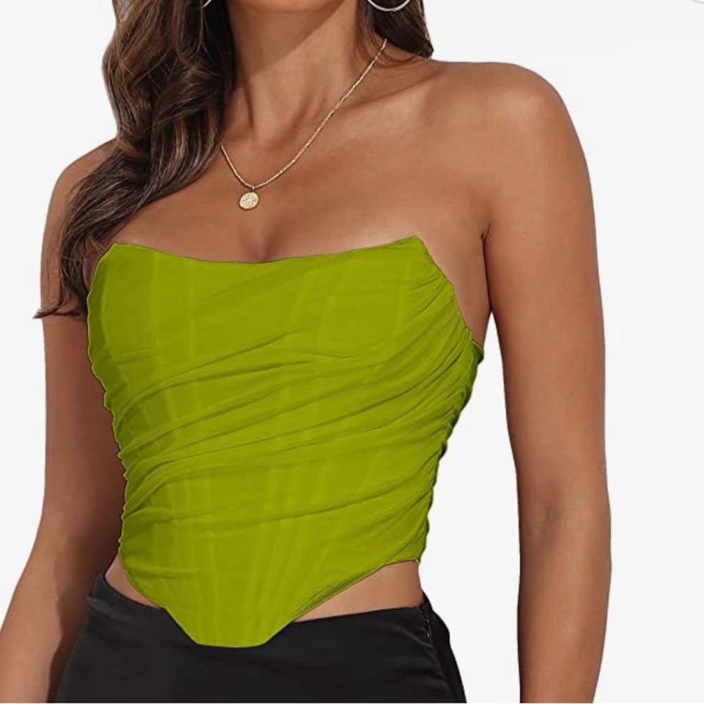 Women's Vintage Strapless Corset Top